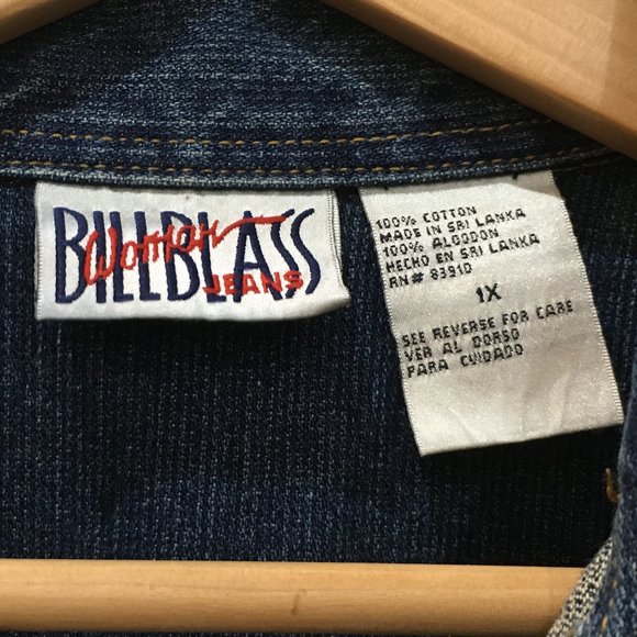 Bill Blass Twill Jean Jacket Vintage - Picture 3 of 16